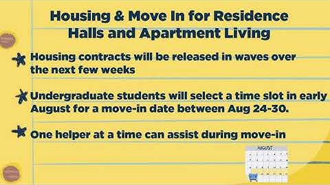 UMich 101: A Student Survival Guide - Housing and Move-In