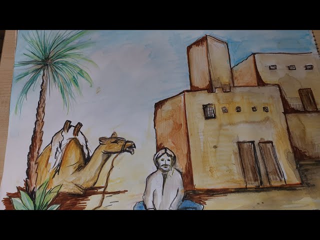 اللوحات التشكيلية العربية / الصف السادس الابتدائي - YouTube