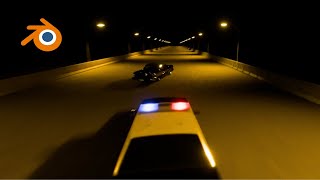 [Blender] Unhinged Police Car Chase