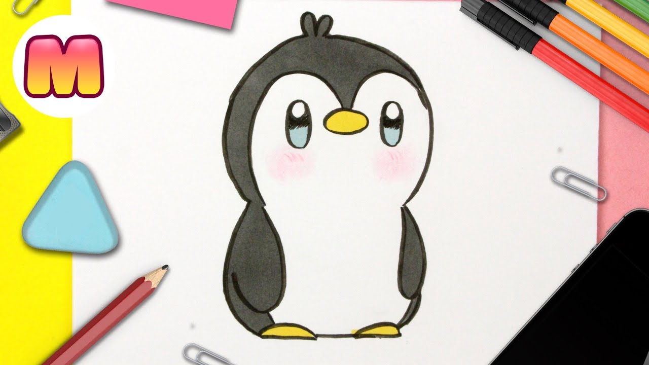 Detalle 42+ imagen dibujos fáciles de pingüinos