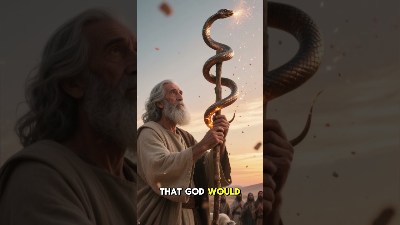 The Burning Serpent Lifted in the Desert