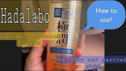 Hadalabo japan skin institute gokujun premium hyaluronic solution