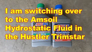 SWITCHING the Hustler Trimstar to Hydrostatic fluid....Longer LIFE