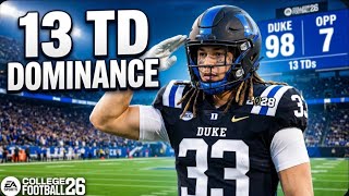Made a Wide Reciever on CFB 26 and got 13 tds🤯‼️