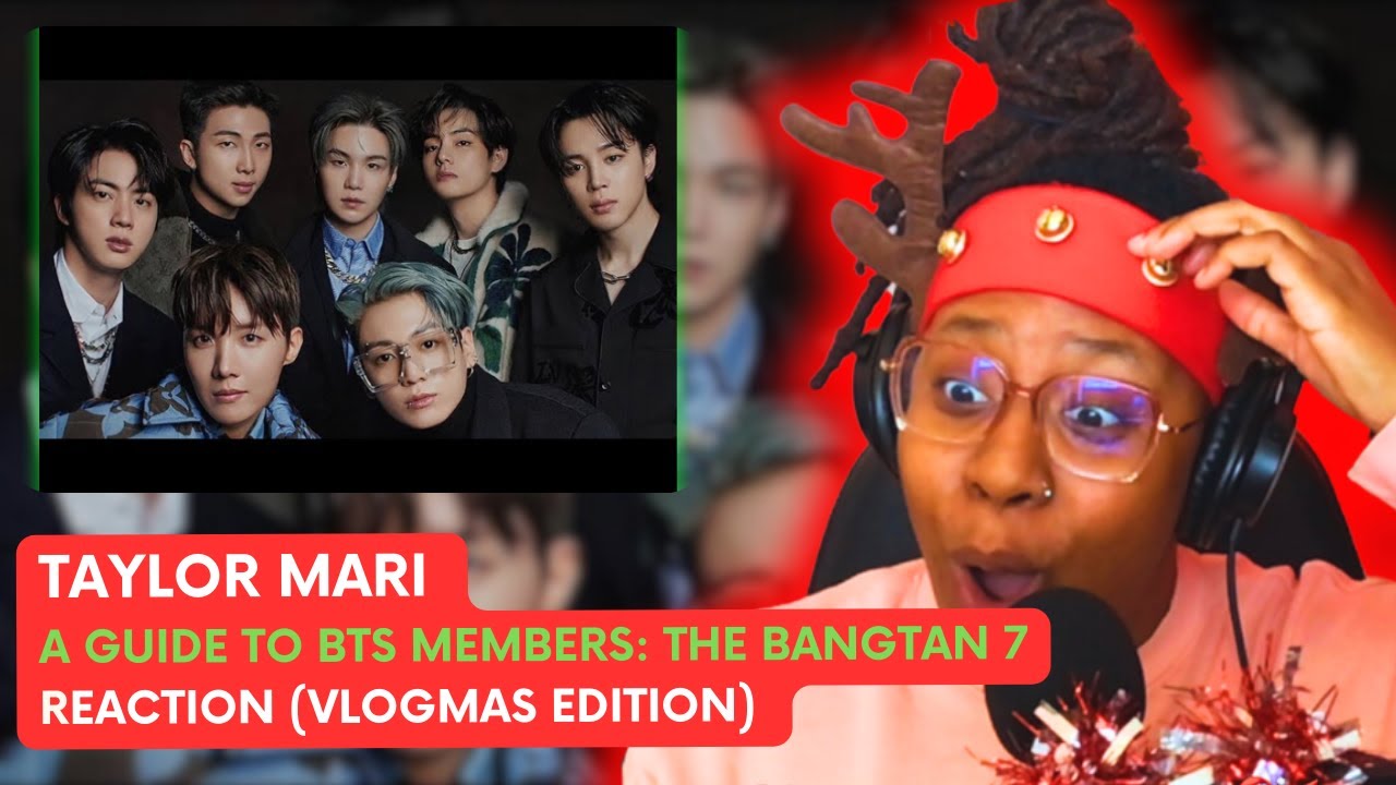 I'm SPEECHLESS! Taylor Mari - A Guide to BTS Members: The Bangtan 7 | Chrshy Reacts (Vlogmas Day 1)