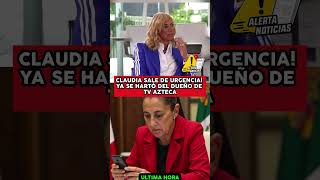 CLAUDIA SALE DE URGENCIA Y DA ORDEN CONTRA SALINAS PLIEGO