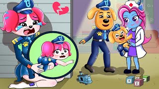 Papillon PREGNANT but Abandoned by Labrador! What Happend to Papillon?! | Sheriff Labrador Animation