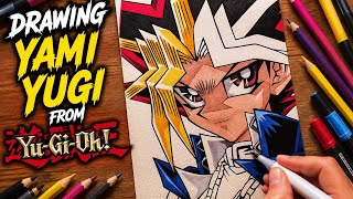 Drawing Yami Yugi from Yu-Gi-Oh!