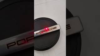 Engraving PORSCHE text on door handle elements!Гравиране надпис ПОРШЕ, върху метални части на дръжка