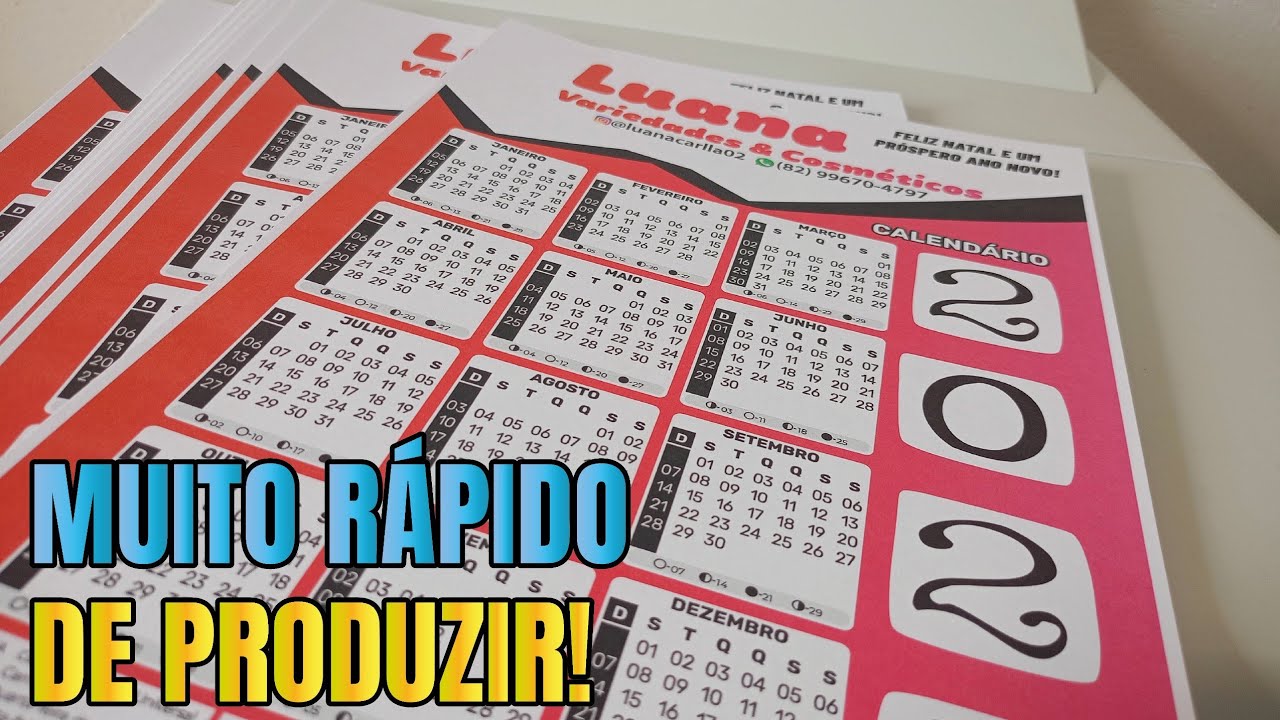 SERVIÇO MAIS RÁPIDO E PRÁTICO - CALENDÁRIO DE PAREDE !