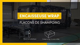 Encaisseuse Wrap - Flacons En Plastique - Réalisation Commerciale Mg Tech
