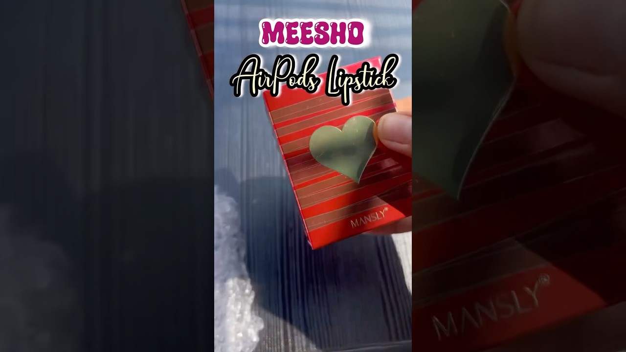 Mini airpods lipstick 😍 | meesho finds | #meeshohaul #manshaakhan #meeshofinds