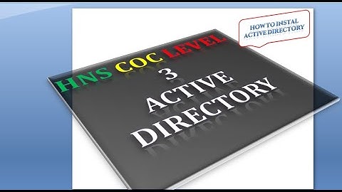 HNS ክፍል 3   COC LEVEL 3 Windows Server 2008 R2 and windows 7 configuration and installation