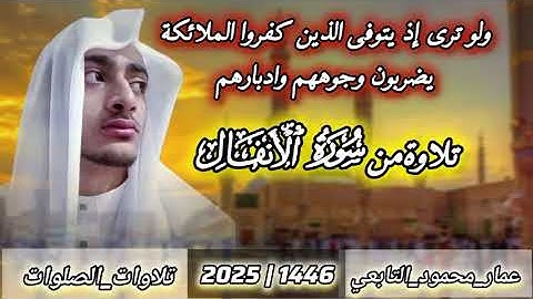 صلاة العشاء|تلاوة من سورة الأنفال|عمار محمود التابعي