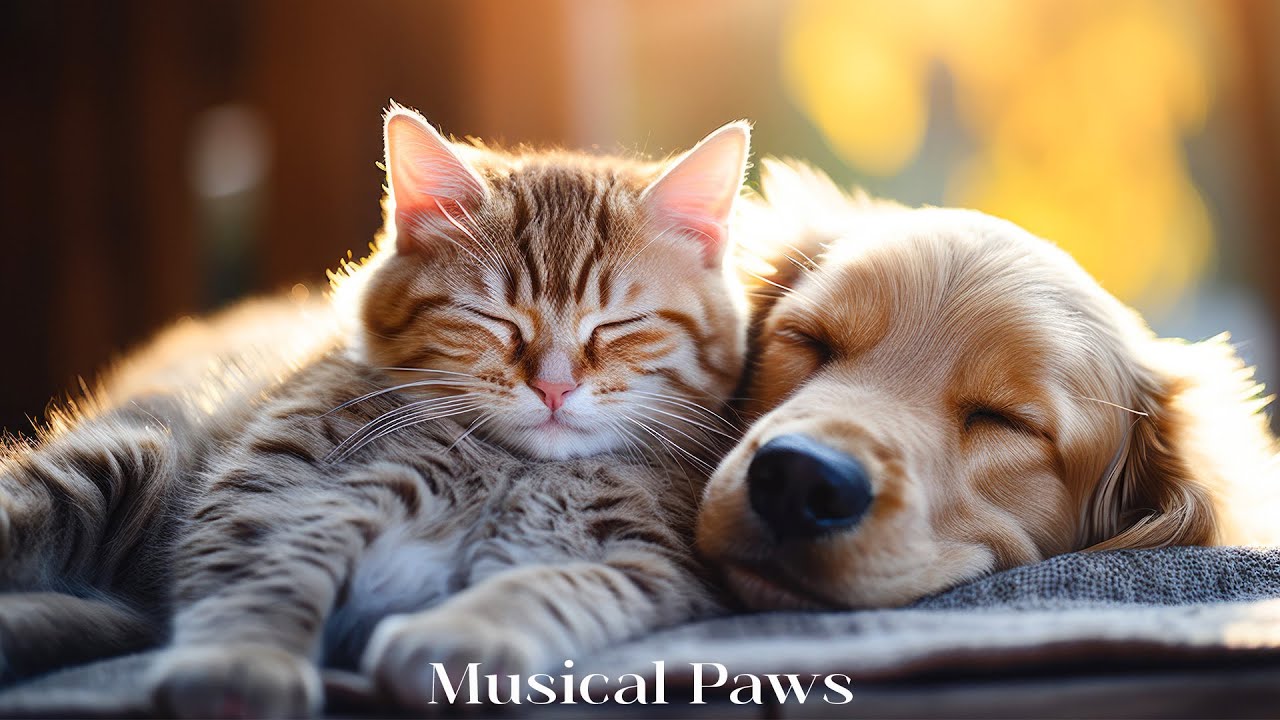 24 HOURS of Dog & Cat Calming Music - Dog & Cat Sleep Music Relax🐶💖Anti ...