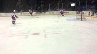 Albany Devils warm up 1/13/2016