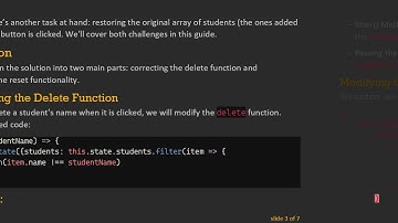 How to Delete an Object from an Array in React