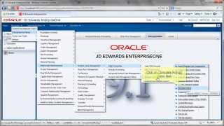 Accessing Cost Simulation - JDE E1 91 - Product Costing