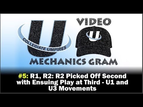 UCU Video Mechanics Gram #5: U1 and U3 movements as R2 Picked-Off