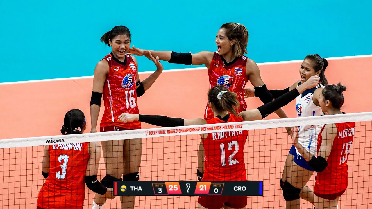 Thailand Volleyball Team Beat Croatia in Womens World Championship 2022 !!!