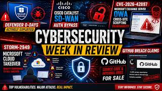 Cybersecurity Week in Review: Defender and Exchange Zero-Days, Cisco SD-WAN Threat,  GitHub Breach