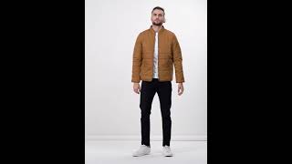 Full Sleeve Solid Quilted Jacket Full Sleeve Solid Men Quilted Jacket