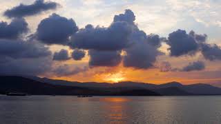 Sun setting - Fast forward video