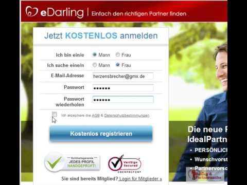 Anmeldung bei edarling - Test eDarling.de PART 1