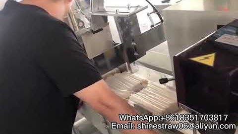 Bulk straw packing machine