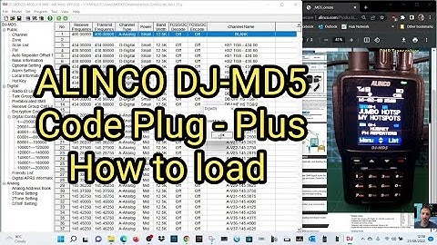ALINCO DJ-MD5 - Code Plug M6LSJ