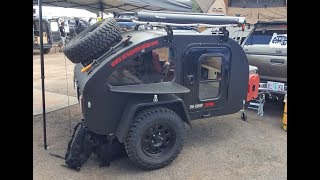 'mini' off road tear drop trailer by Oregon Trail'R :Overland Expo 2017