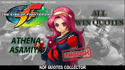 The King of Fighters XII - Athena Asamiya All Win Quotes (English) PS3