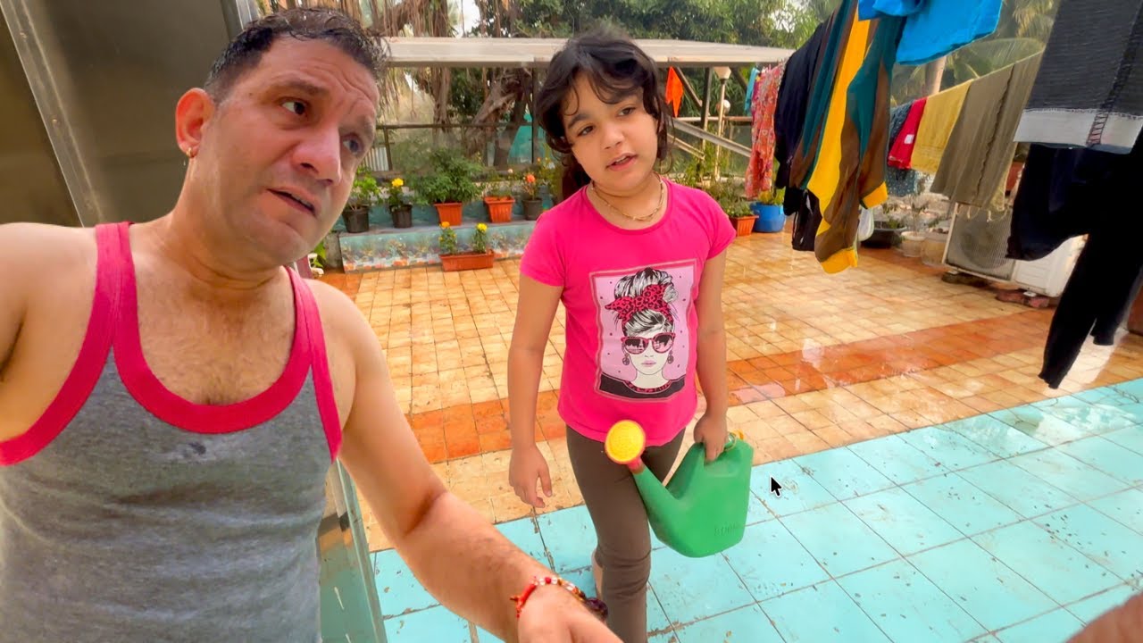 Daily Family Morning Routine in India | Rooftop Gardening & Kids Study Vlog