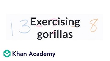 Exercising gorillas | Addition and subtraction within 20 | Early Math | Khan Academy