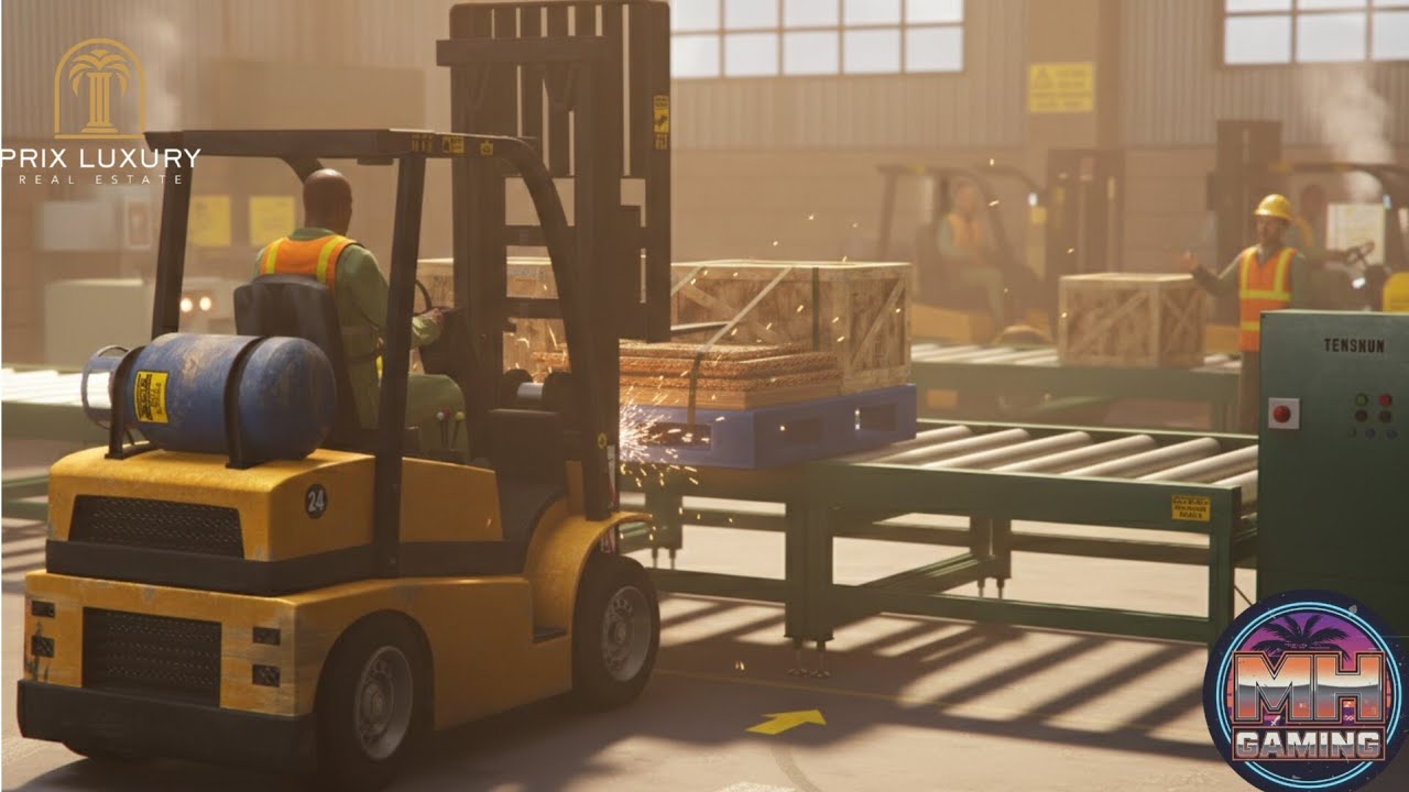 اشتغلت ک سائق رافعة شوكية في قراند 5 | #gta5_online 