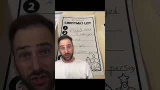 Kid writing #christmas edition