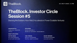 InvestorCircle Webinar #5 | Backing the Builders: How Web3 Accelerators Power Scalable Ventures