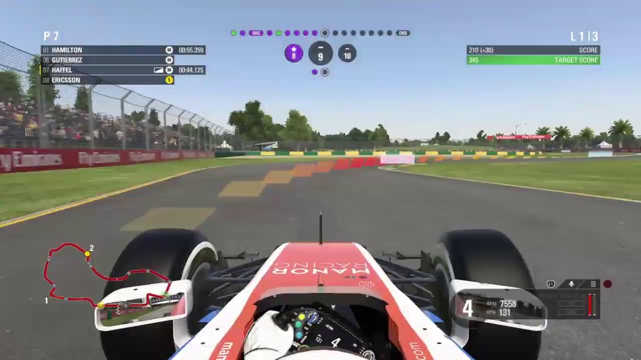 F1 2016 career mode. Manor