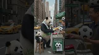 Panda Playing football#football #fifa #fifa20