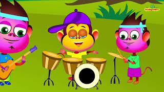 Ten Little Monkeys Jumping On The Bed I 10 Monkey Nursery Rhymes I Children Songs I Baby Song