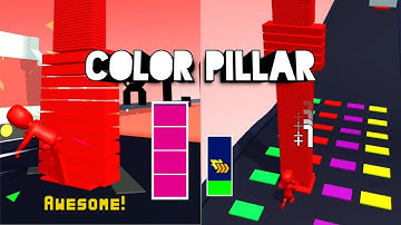 Color Pillar Game. New Update | New Level Gameplay Walk-through | Colorful Game.