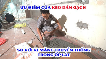 Những lý do keo dán gạch được sử dụng nhiều hơn xi măng truyền thống trong thi công ốp lát gạch