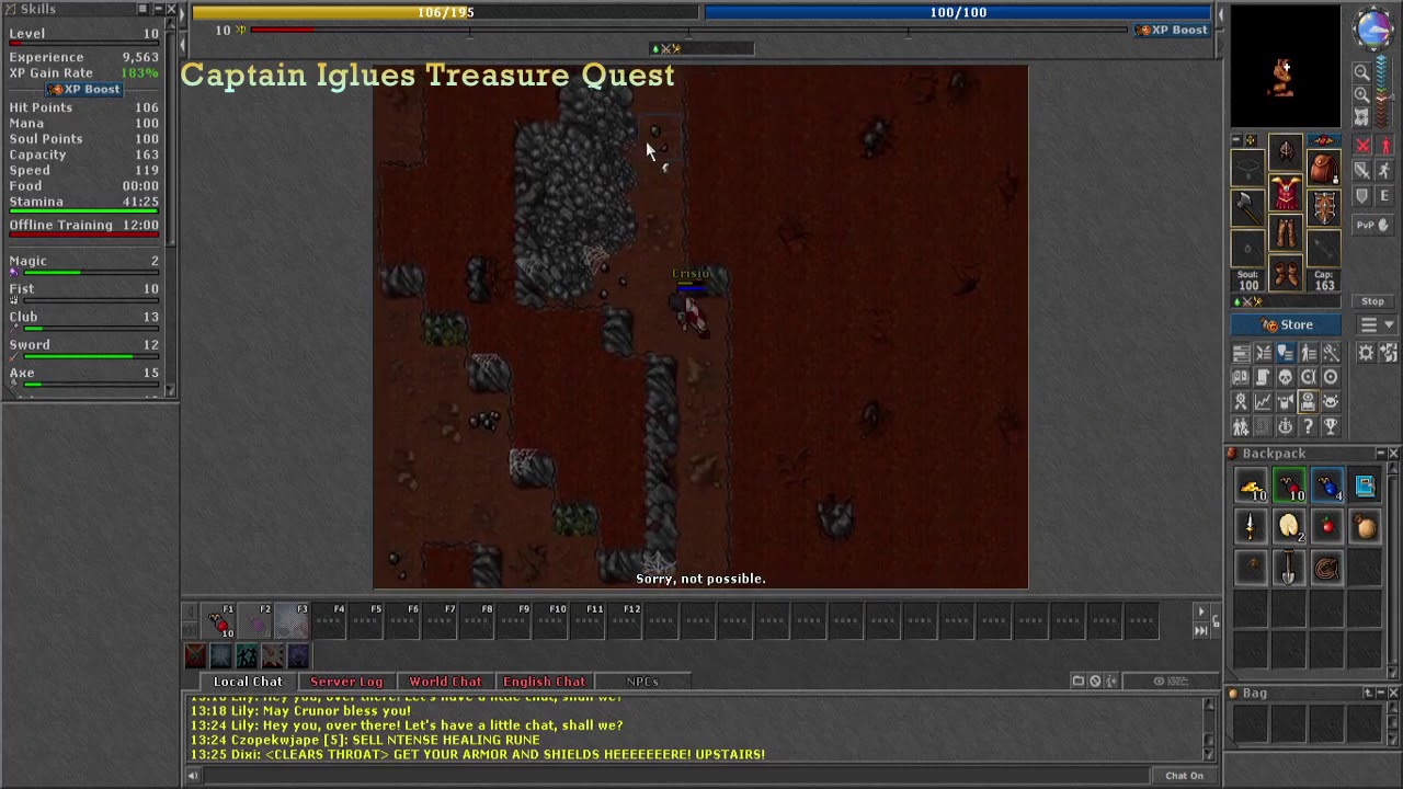 Tibia Antica - Captain Iglues Treasure Quest || CriSio ROOKGAARD FACC