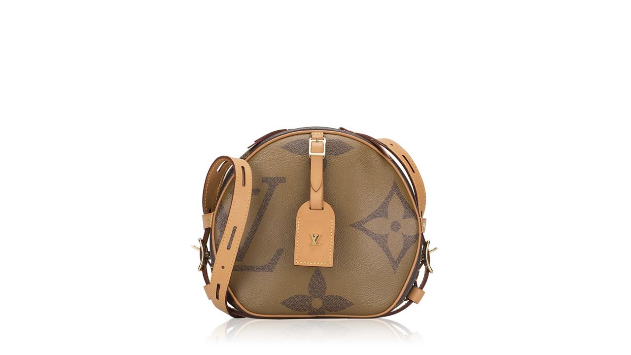 Louis Vuitton Boite Chapeau Souple Monogram Giant Reverse Brown in Coated  Canvas/Leather with Gold-tone - US