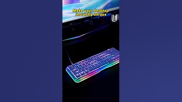 It’s also the RGB lighting effect that brings us enough atmosphere.#gamekeyboard#kemove