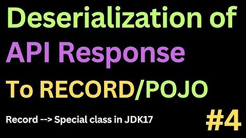 Hoe u een API-respons (JSON) kunt deserialiseren naar RECORD (alternatief voor POJO) | JDK 17-fun...
