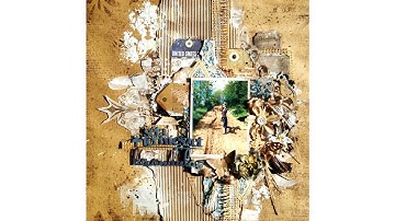 Virág Réti - Mixed Media Scrapbook Tutorial - #1