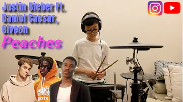 Justin Bieber - Peaches ft. Daniel Caesar, Giveon | 13 years old | Yippieee Drum Cover