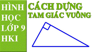 Cách dựng Tam giác vuông biết cạnh huyền | Hình học 9 | Online Courses | Math Garden | 4K