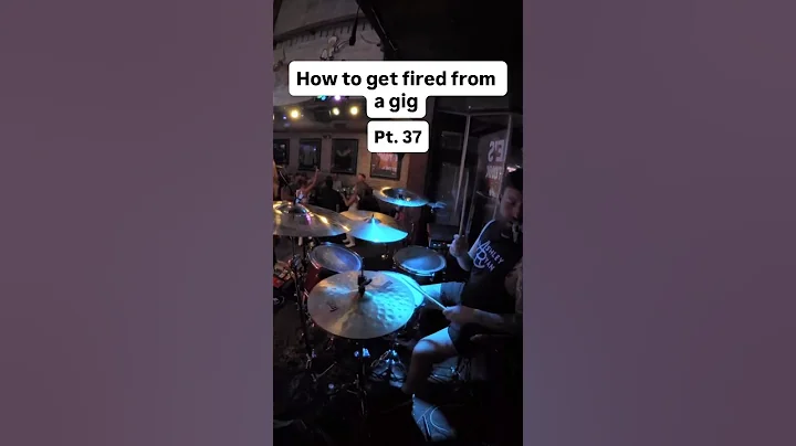 How to get fired from a gig Pt. 37 #drums #drummer #live #band #prank #fail